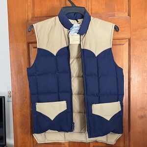 Western goose down vest